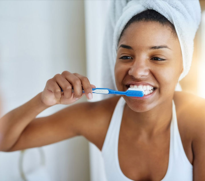  Brushing with braces